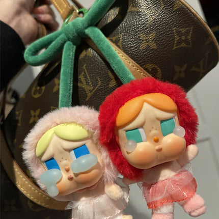 Pop Mart CryBaby Crying For Love Series (Love You Cherry Much) Vinyl Plush Hanging Card