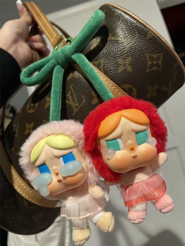 Pop Mart CryBaby Crying For Love Series (Love You Cherry Much) Vinyl Plush Hanging Card