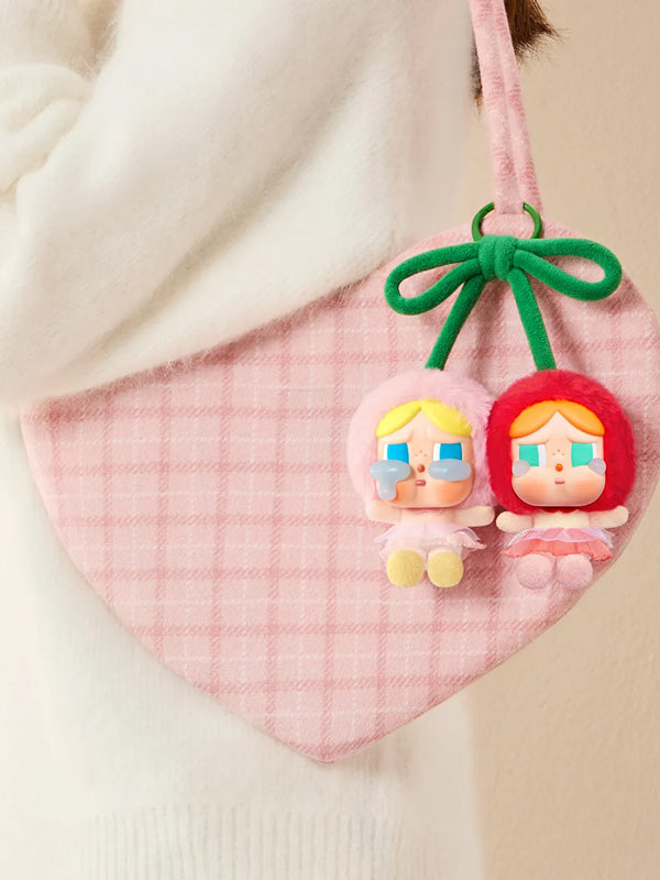 Pop Mart CryBaby Crying For Love Series (Love You Cherry Much) Vinyl Plush Hanging Card
