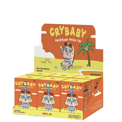 Pop Mart Crybaby Vacation Mode On Series Vinyl Plush Pendant Sealed Case (6 Blind Box)