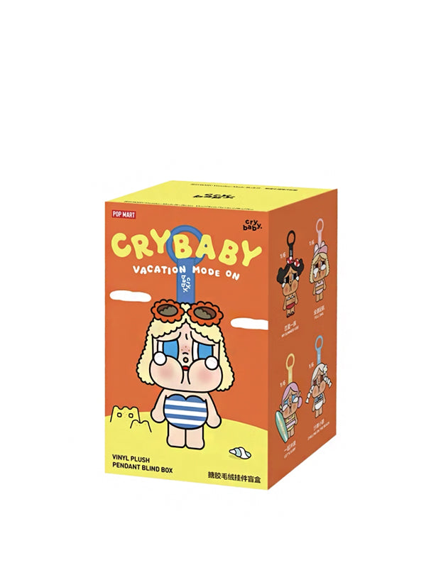 Pop Mart Crybaby Vacation Mode On Series Merbaby Tears Secret Edition Vinyl Plush Pendant