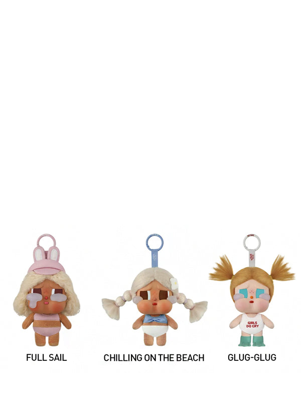 Pop Mart Crybaby Vacation Mode On Series Vinyl Plush Pendant Single Blind Box
