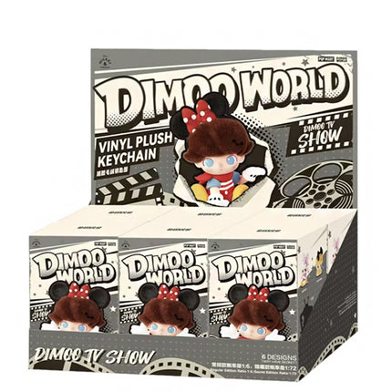 Pop Mart DIMOO World x Disney Series Vinyl Plush Keychain Sealed Case (6 Blind Box)