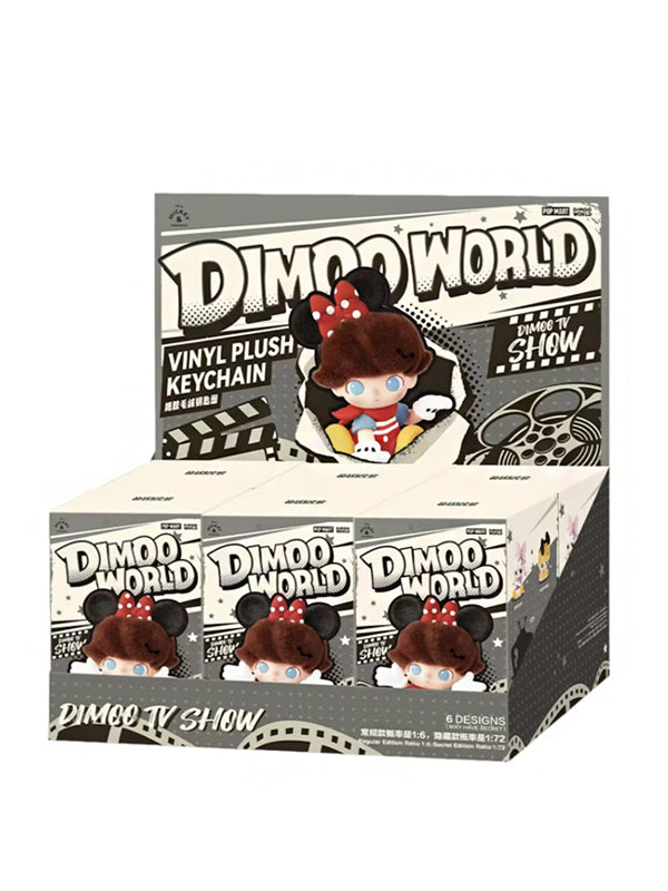 Pop Mart DIMOO World x Disney Series Vinyl Plush Keychain Sealed Case (6 Blind Box)