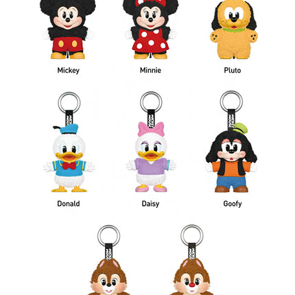 Pop Mart Disney Mickey Family Together Series Plush Keychain Single Blind Box (01 Blind Box)