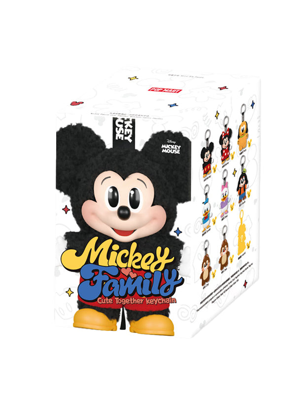 Pop Mart Disney Mickey Family Together Series Plush Keychain Single Blind Box (01 Blind Box)