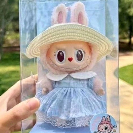 Pop Mart Labubu The Blue Diamon Summer Party Vinyl Plush Doll Pendant