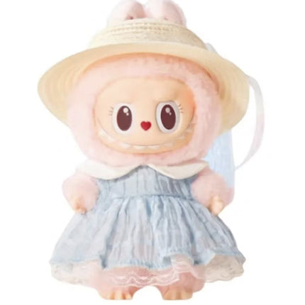 Pop Mart Labubu The Blue Diamon Summer Party Vinyl Plush Doll Pendant