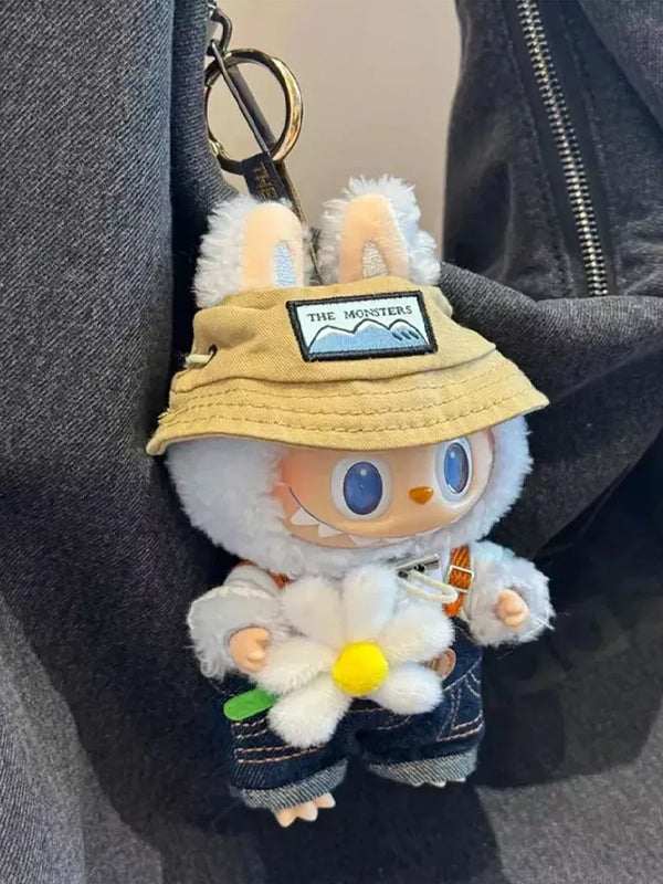 Pop Mart Labubu The Monsters Fall In Wild Vinyl Plush Doll Pendant Keychain