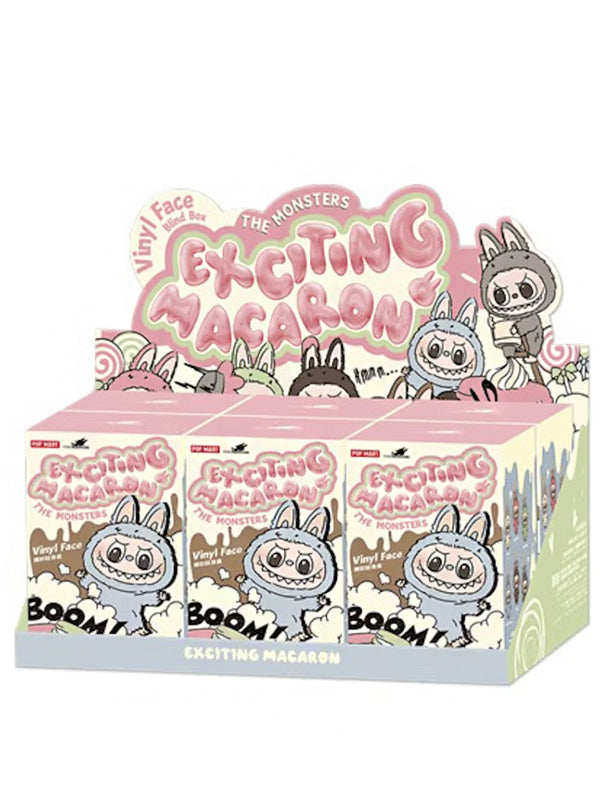 Pop Mart Labubu The Monsters Tasty Macarons Vinyl Face Sealed Case (6 Blind Boxes)