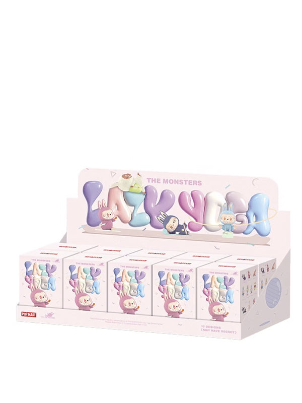 Pop Mart Labubu The Monsters Lazy Yoga Series Figures Sealed Case (10 Blind Boxes)