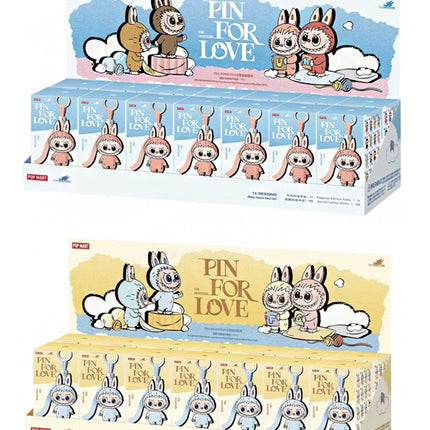 Pop Mart Labubu The Monsters Pin for Love Series Vinyl Plush Pendant (A-M) & (N-Z) Sealed Cases Set (28 Blind Box)