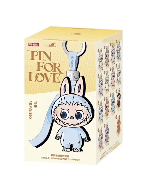 Pop Mart Labubu The Monsters Pin for Love Series Heart Secret Edition Vinyl Plush Pendant