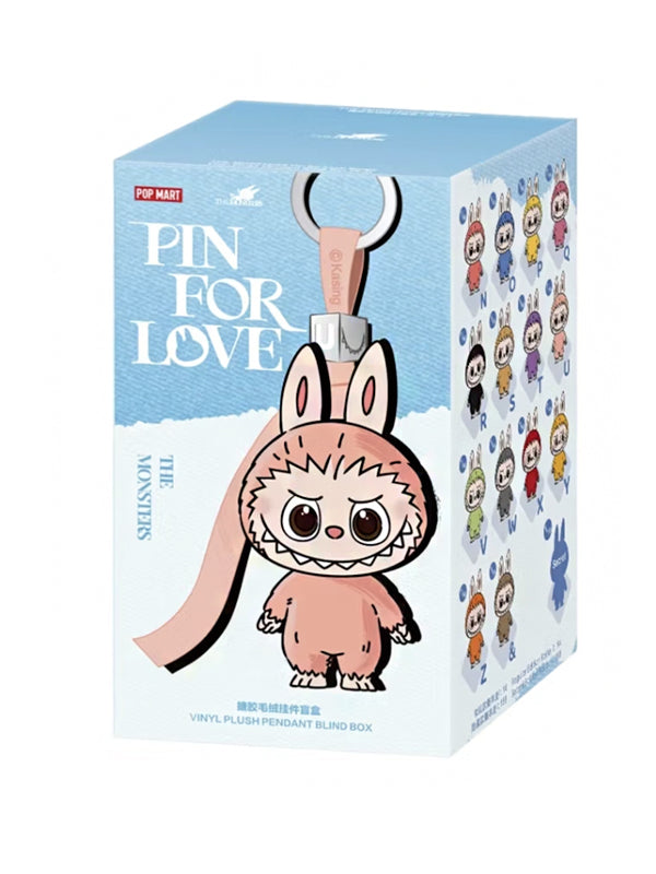 Pop Mart Labubu The Monsters Pin for Love Series Q Vinyl Plush Pendant