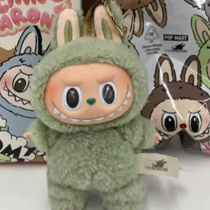 Pop Mart Labubu The Monsters Tasty Macarons Green Grape Vinyl Plush Pendant