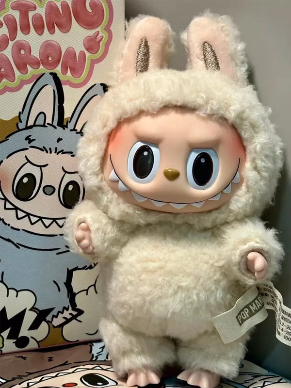 Pop Mart Labubu The Monsters Tasty Macarons Soymilk Vinyl Plush Pendant