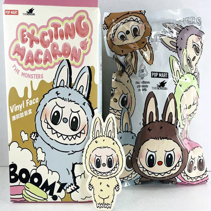 Pop Mart Labubu The Monsters Tasty Macarons Soymilk Vinyl Plush Pendant