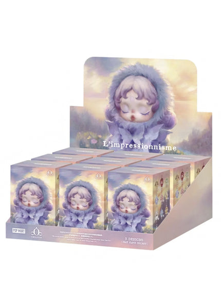 Pop Mart L'impressionnisme θSKULLPANDA Series Plush Doll Sealed Case (9 Blind Box)