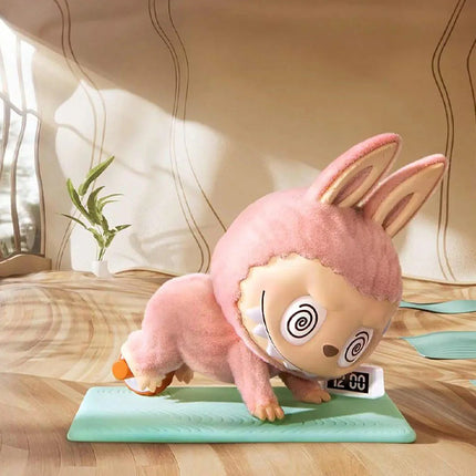 Pop Mart THE MONSTERS Labubu Lazy Yoga Series Ab Roller Figure