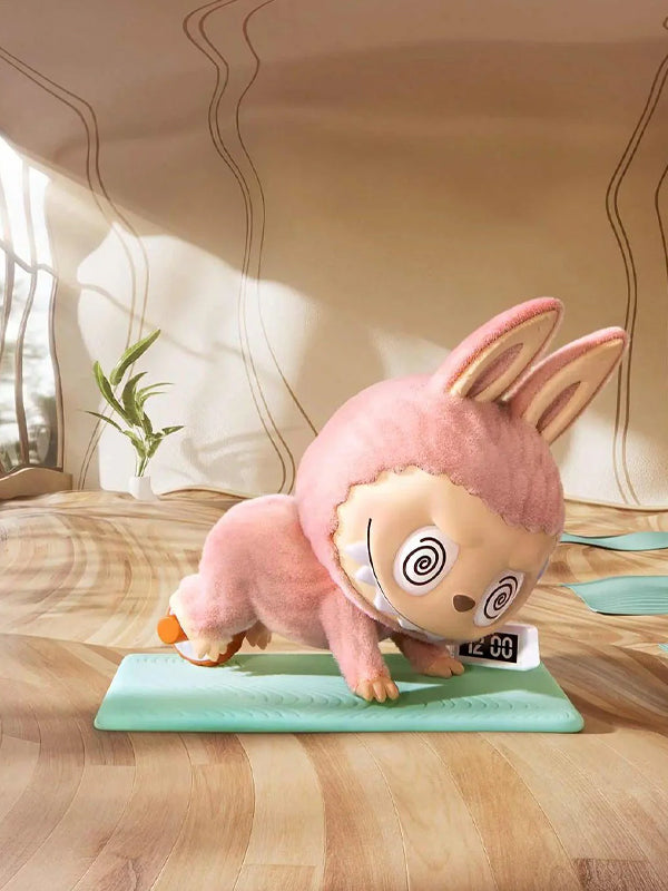 Pop Mart THE MONSTERS Labubu Lazy Yoga Series Ab Roller Figure