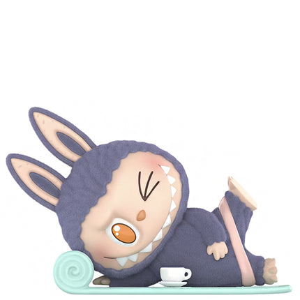 Pop Mart THE MONSTERS Labubu Lazy Yoga Series Americano Figure