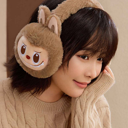 Pop Mart The Monsters Labubu Warm Fluffy Holiday Series Plush Earmuffs