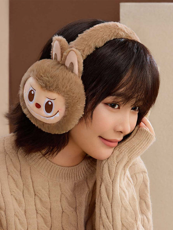 Pop Mart The Monsters Labubu Warm Fluffy Holiday Series Plush Earmuffs