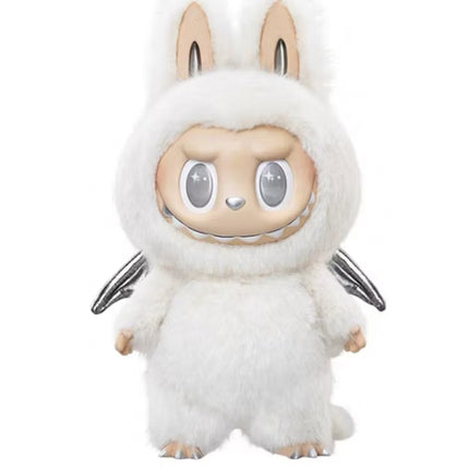 Pop Mart The Monsters Labubu Zimomo Angel in Clouds Figure + Tote Bag
