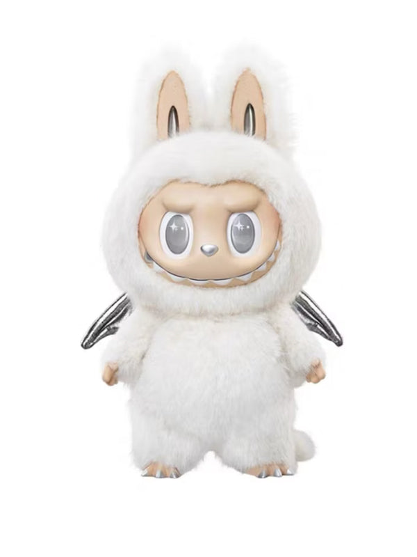 Pop Mart The Monsters Labubu Zimomo Angel in Clouds Figure + Tote Bag