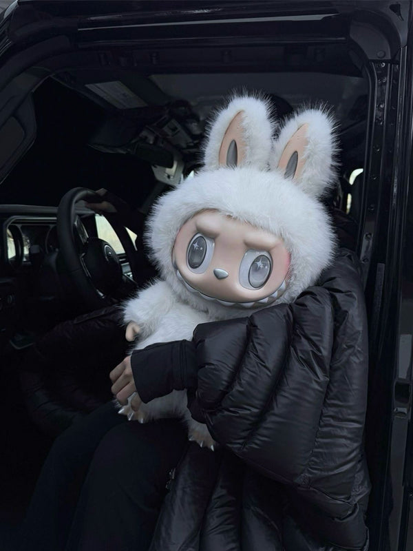 Pop Mart The Monsters Labubu Zimomo Angel in Clouds Figure + Tote Bag