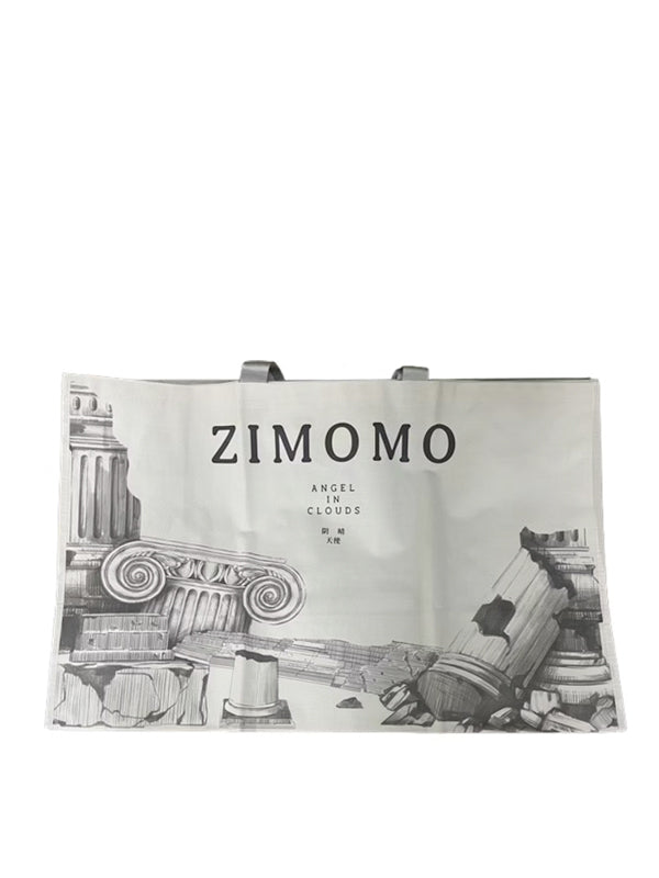 Pop Mart The Monsters Labubu Zimomo Angel in Clouds Figure + Tote Bag