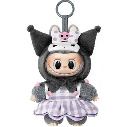 Pop Mart The Monsters Labubu x Hello Kitty and Friends Series Kuromi Vinyl Plush Pendant