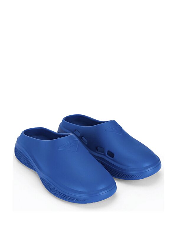 Prada Foam Rubber Mule Light Blue
