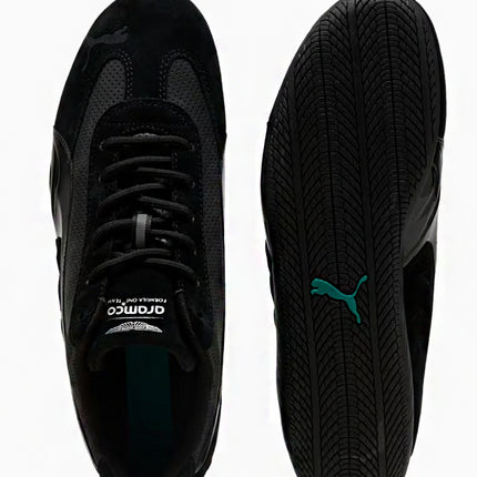 Puma Speedcat Shield Aston Martin Aramco F1 Black Green Lux
