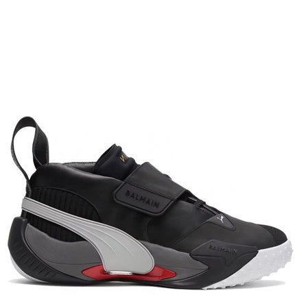 Puma x Balmain Court Black High Risk Red
