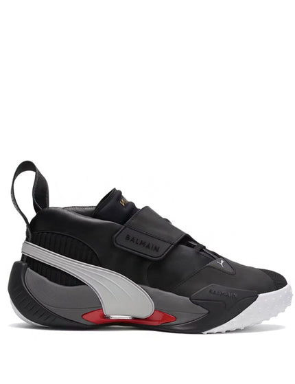Puma x Balmain Court Black High Risk Red