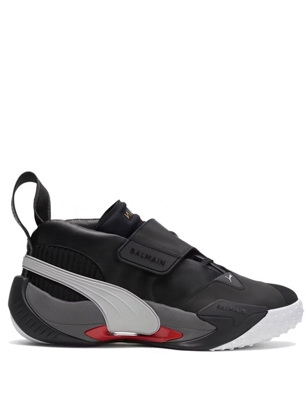 Puma x Balmain Court Black High Risk Red