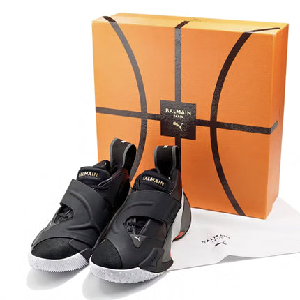 Puma x Balmain Court Black High Risk Red