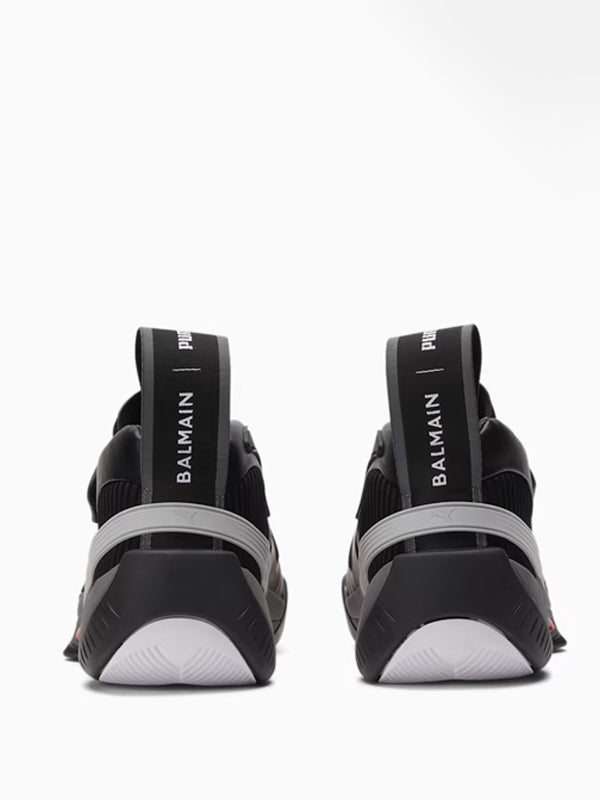 Puma x Balmain Court Black High Risk Red