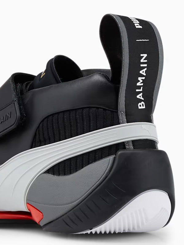 Puma x Balmain Court Black High Risk Red