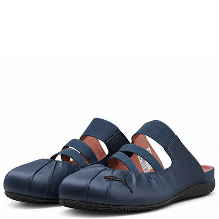 Puma Speedcat Mule Satin Blue Gray Soft Clay