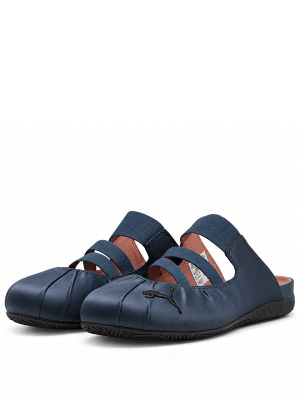 Puma Speedcat Mule Satin Blue Gray Soft Clay