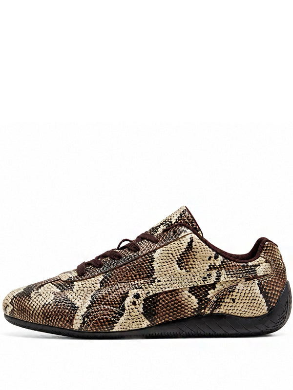 Puma Speedcat Snake Print Bitter Chocolate Toasted Almond
