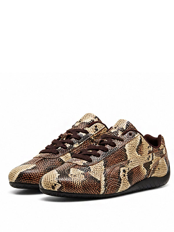Puma Speedcat Snake Print Bitter Chocolate Toasted Almond