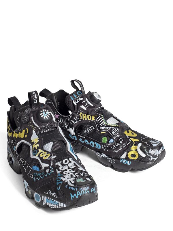 Reebok Instapump Fury Vetements Black Scribble