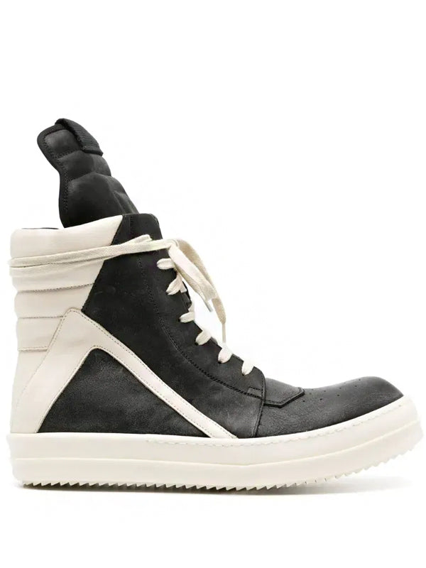 Rick Owens Lido Geobasket Black Off-White