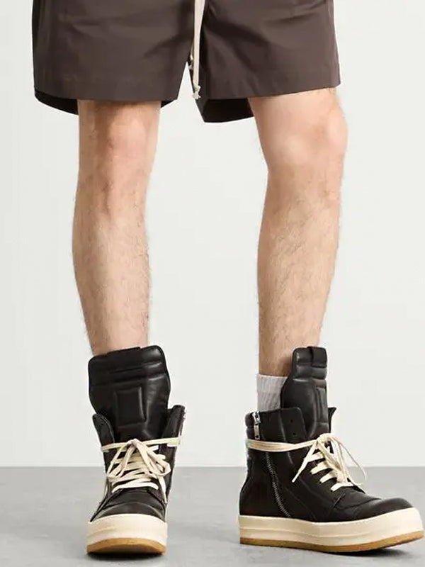 Rick Owens Lido Geobasket Black Off-White