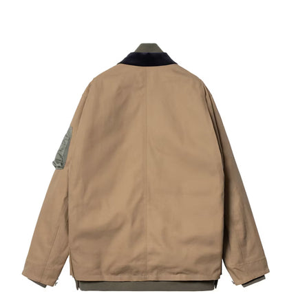 Sacai x Carhartt WIP Canvas MA-1 Michigan Jacket Beige