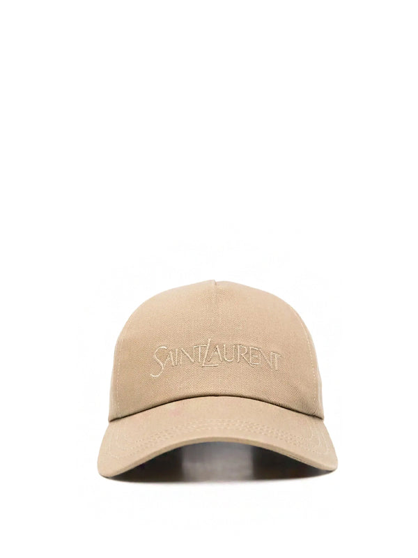 Saint Laurent logo-embroidered baseball cap