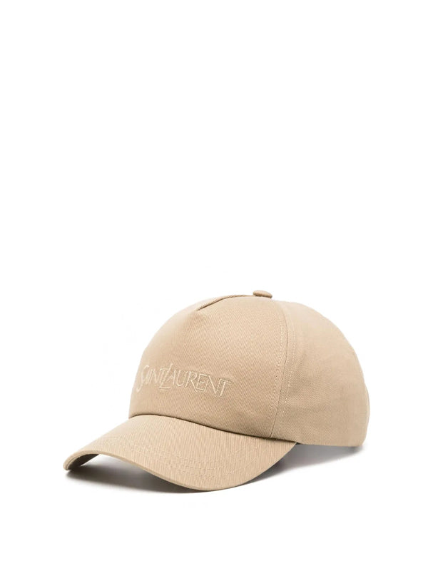 Saint Laurent logo-embroidered baseball cap